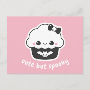 Pastel Goth Spooky Cute Cupcake Postcard