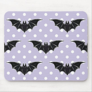 Pastel Goth Spooky Cute Purple Bat Kawaii Mousepad