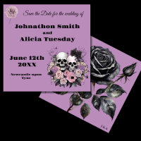 Pastel Goth style wedding Stationery Witchy