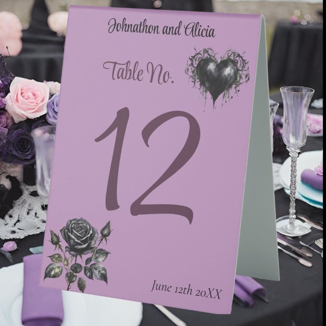 Pastel Goth style wedding table decorations (Creator Uploaded)
