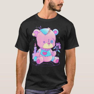 Pastel Goth Teddy Bear Japanese Anime Kawaii Demon T-Shirt