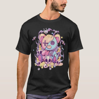 Pastel Goth Teddy Bear Voodoo Doll Cute Aesthetic  T-Shirt