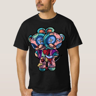 Pastel Goth Two Headed Teddy Bear Voodoo Doll For  T-Shirt