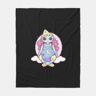 Pastel Goth Whimsigoth Clown Ragdoll Fleece Blanket