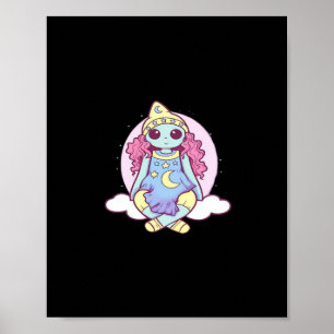 Pastel Goth Whimsigoth Clown Ragdoll Poster