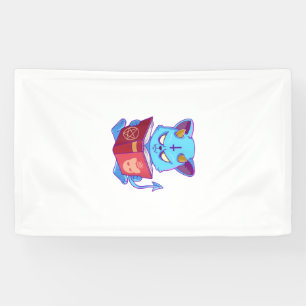 Pastel Goth Witchy Kitty Goth Gift T-Shirt Banner