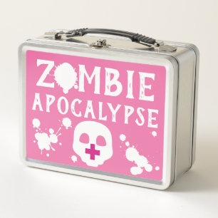 Pastel Goth Zombie Apocalypse Emo Medical Metal Lunch Box