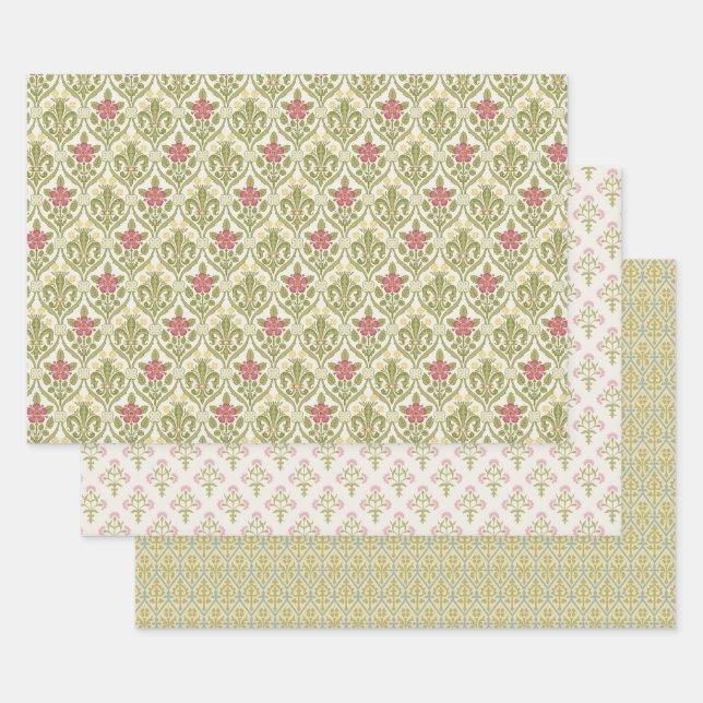 Pastel Gothic Revival Wrapping Paper Sheet (Set)