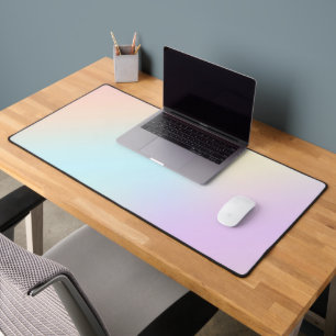 Pastel Gradient Abstract Desk Mat