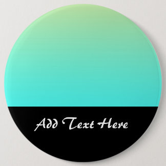 Pastel Gradient Background Turquoise Yellow 6 Cm Round Badge