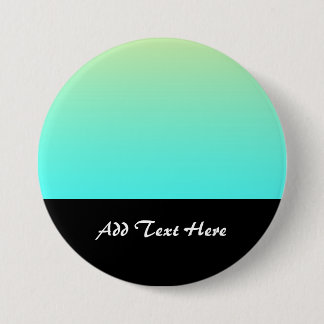 Pastel Gradient Background Turquoise Yellow 7.5 Cm Round Badge