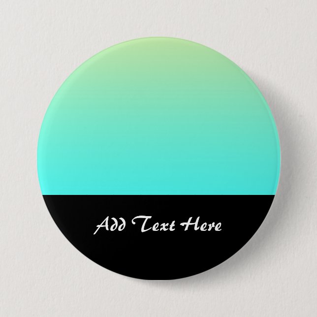 Pastel Gradient Background Turquoise Yellow 7.5 Cm Round Badge (Front)