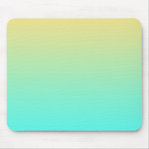 Pastel Gradient Background Turquoise Yellow Mouse Pad