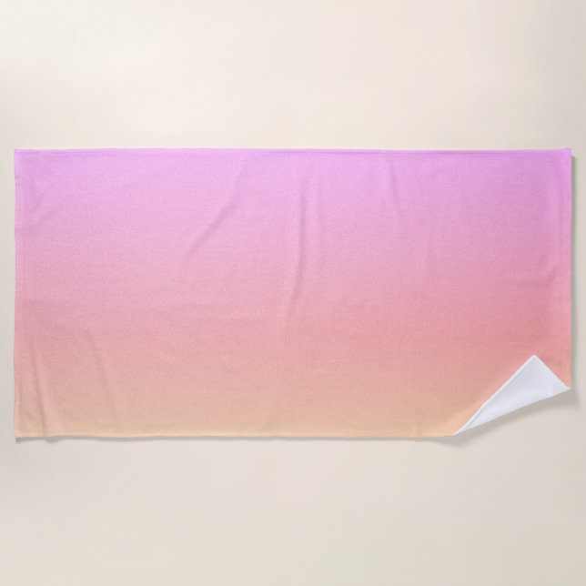 Pastel Gradient Beach Towel (Front)