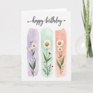 Pastel Gradient Birthday Card