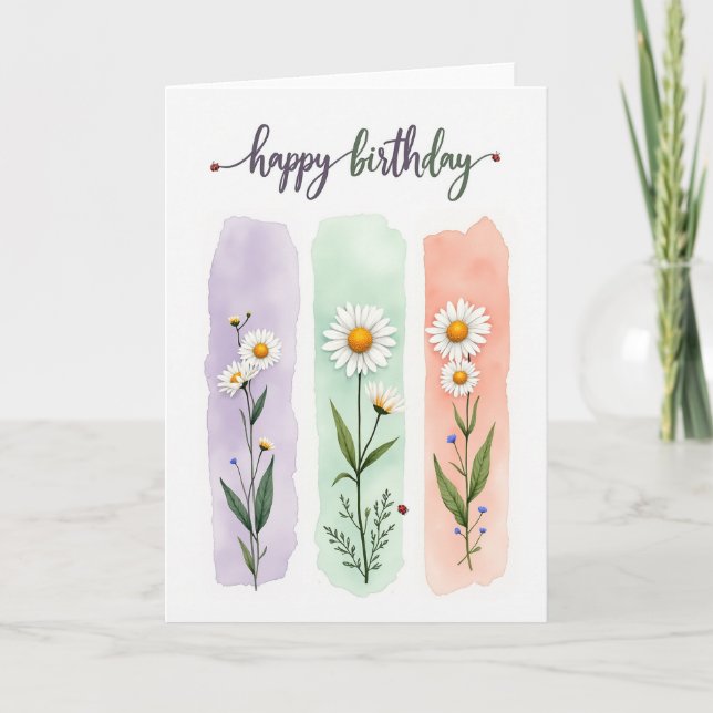 Pastel Gradient Birthday Card (Front)