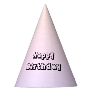Pastel Gradient Birthday Party Hat