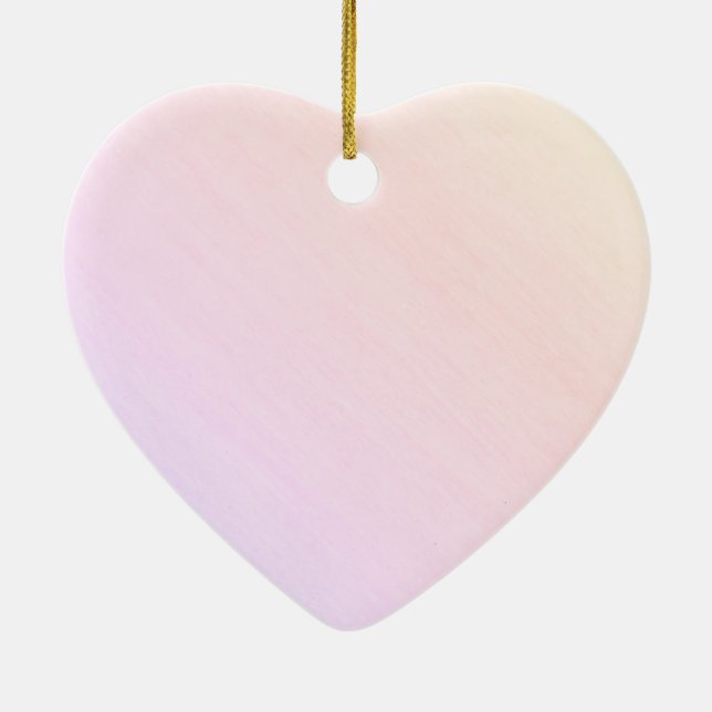 Pastel Gradient Ceramic Ornament (Back)