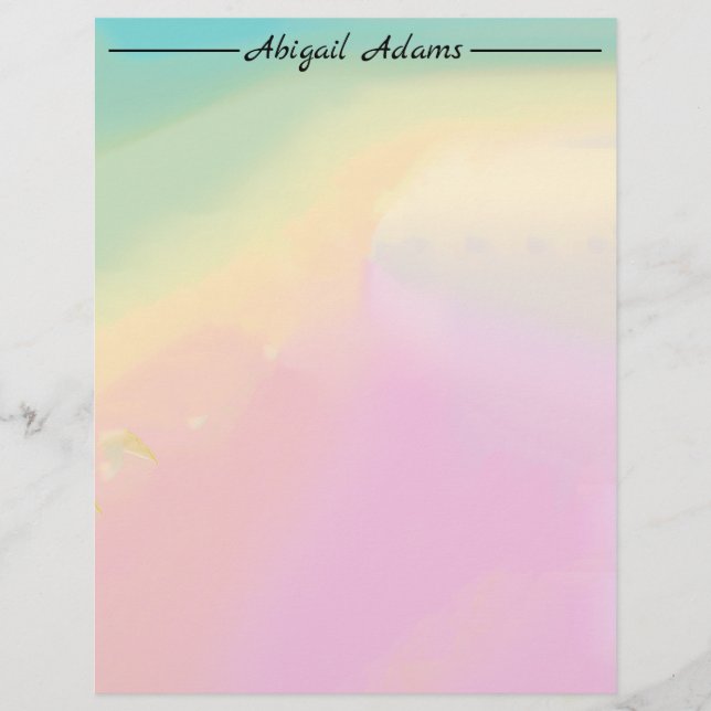 Pastel Gradient Custom Letterhead (Front)