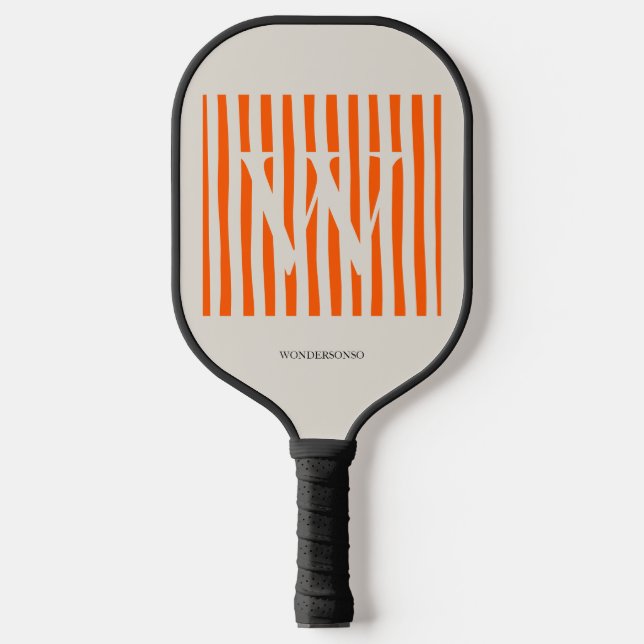 Pastel Gradient Initial Custom Pickleball Paddle (Front)