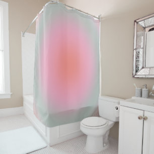 Pastel Gradient Minimalist Aura Shower Curtain