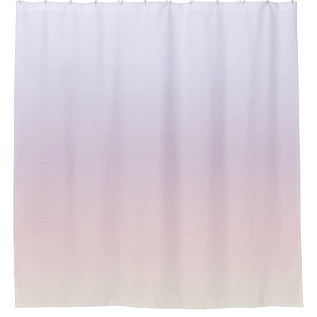 Pastel Gradient Modern Minimalist Shower Curtain (Front)