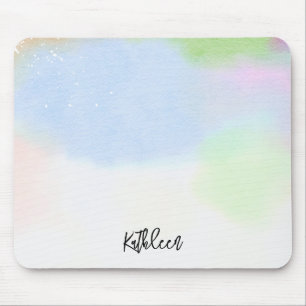 Pastel Gradient Personalized Mouse Pad Stylish