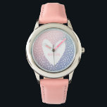 Pastel gradient   spot print heart personalised watch<br><div class="desc">Pastel gradient and spot print with heart design and personalised space for a name.</div>