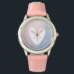 Pastel gradient   spot print heart personalised watch<br><div class="desc">Pastel gradient and spot print with heart design and personalised space for a name.</div>