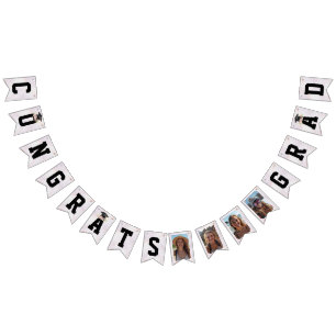 Pastel Graduate 4 photos Congrats Grad Bunting