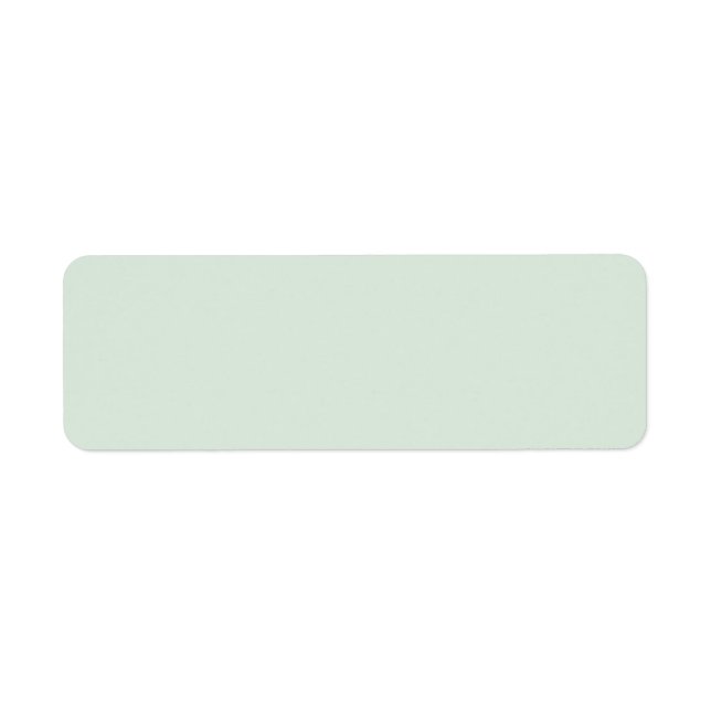 Pastel Green 4 Return Address Label (Front)