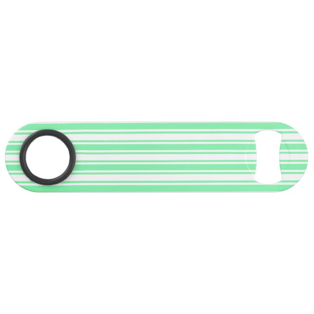 Pastel green and white candy stripes (Front (Horizontal))