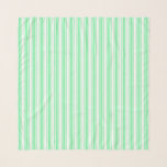 Pastel green and white candy stripes scarf<br><div class="desc">Pastel green and white candy stripes</div>