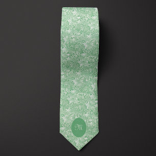 Pastel Green Botanical Tie