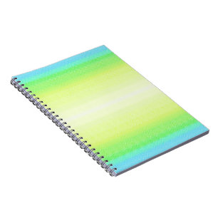 Pastel Green Colourful Abstract Blur Gradient Ombr Notebook