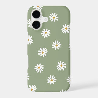 Pastel Green Daisy Flower