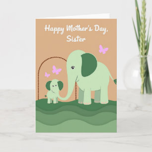 Pastel Green Family Card