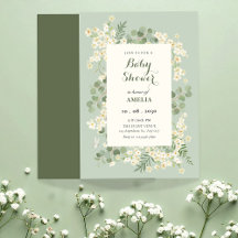 Pastel green floral