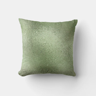 Pastel green iridescent shimmering background cushion