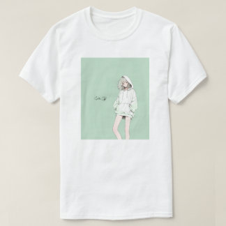 Pastel Green JK Tシャツ|寿司娘 GenerativeAI T-Shirt