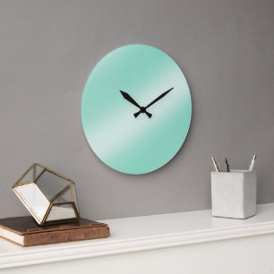 Pastel green  large clock
