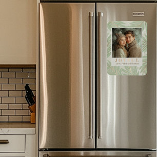 Pastel Green Palm Tree Holiday  Magnet