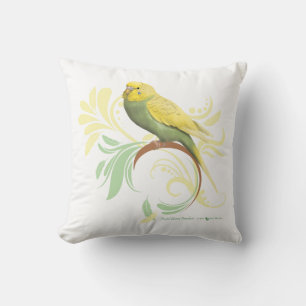Pastel Green Parakeet Cushion