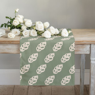Pastel Green Runner Groovy 70s Floral Table Look
