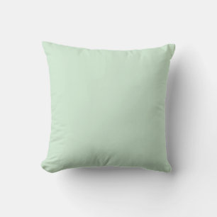Pastel Green Solid Colour Boho Chic Cushion