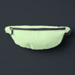 Pastel Green Tea Leaf Solid Colour Bum Bags<br><div class="desc">Fanny Pack Storage Bag print cut sew style and casual fun fashion statement accessory printed with Pastel Green Tea Leaf Solid Colour graphic art design illustration and select products collection by TheFabricSeal print on demand shop at Zazzle.com #ZazzleMade https://www.zazzle.com/store/thefabricseal TheFabricSeal©️Original. Tea Green is a soft, feminine, refreshing, romantic, tranquil, fairly...</div>