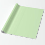Pastel Green Tea Leaf Solid Colour Wrapping Paper<br><div class="desc">Gift Giving Package Wrapping Paper Roll printed with Pastel Green Tea Leaf Solid Colour graphic art design illustration and select products collection by TheFabricSeal print on demand shop at Zazzle.com #ZazzleMade https://www.zazzle.com/store/thefabricseal TheFabricSeal©️Original. Tea Green is a soft, feminine, refreshing, romantic, tranquil, fairly neutral and balanced muted shade of green that...</div>
