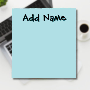 Pastel Green Unique Personalized Teacher Gifts Notepad