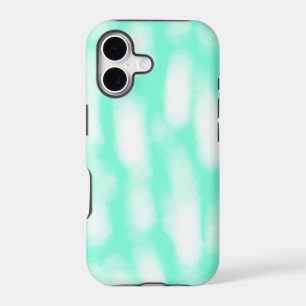 Pastel green white watercolor stripes abstract pat