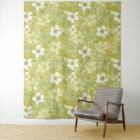 Pastel Green & Yellow Flower Pattern